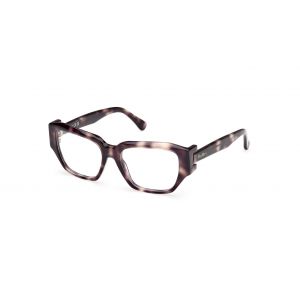 Max Mara Femme MM5182 52 Montures optiques Acétate Havane Ronde Normale