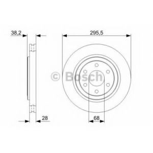 Image de Bosch 2 Disques de frein 0986479356