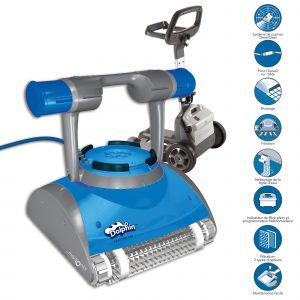 Dolphin Master M4 Robot Electrique De Piscine Fond Parois Et Ligne D Eau Avec Chariot Comparer Avec Touslesprix Com