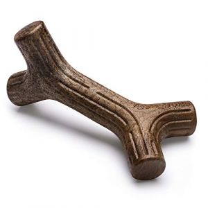 Benebone Jouet b&acirc;ton &agrave; m&acirc;cher pour chien adulte, Taille L, saveur bacon et bois d'&eacute;rable, durable et r&eacute;sistant