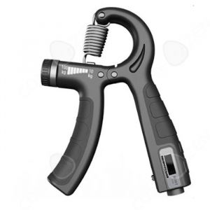 C Hand Grip Poignée De Force Ajustable 10-100 Kg Renforceur De Bras Poignet Exercice Antidérapant Poignée De Confort Tpr Acier Noir