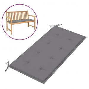 VidaXL Coussin du banc de jardin Gris 100x50x4 cm