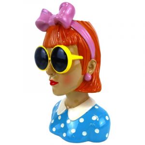 Signes Grimalt Pot d&eacute;coratif en forme de buste f&eacute;minin, pour l'int&eacute;rieur et l'ext&eacute;rieur, vase en r&eacute;sine, design artistique, id&eacute;al pour les plantes et les fleurs.