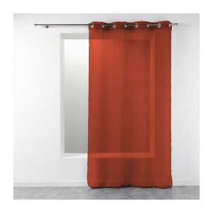 Rideau Voilage Étamine "Telma" 140x240cm Terracotta Prix