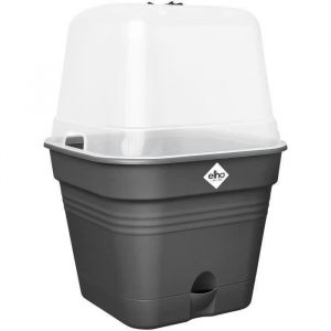 Elho Green Basics Pot De Cult Car Allin1 30 - Noir - Ø 30 x H 25 cm - culture et récolte - 100% recyclé