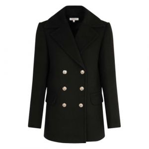 Morgan 242-GCAB Manteau mi-Long, Noir, 40 Femme
