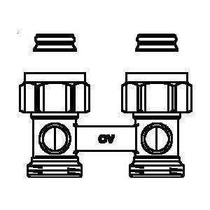 Oventrop 1015813 - Raccord droit MULTIFLEX série F dimension 20x27