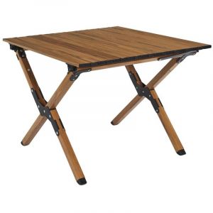 Altobuy - kampa - Table Basse Pliante de Camping en Métal imitation bois avec Sac de Transport