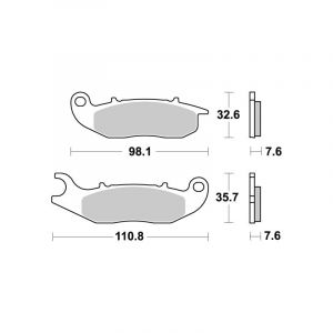 Image de Sbs Plaquettes de freins 859SI Sinter Métal Fritté avant