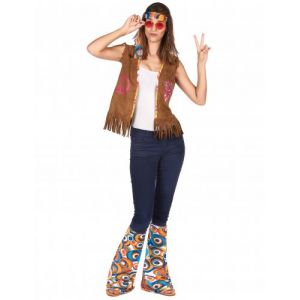 Kit accessoires hippie r&eacute;tro adulte Taille Unique (42)