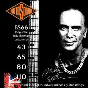 Rotosound SWING BASS 66 BS66 STAINLESS STEEL BILLY SHEEHAN SET 43110