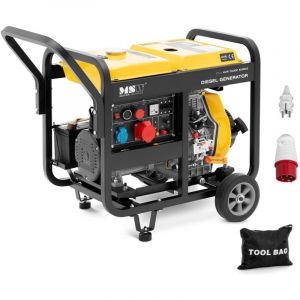 MSW Groupe électrogene diesel - 2500 / 7500 W - 12,5 L - 230/400 V - mobile - AVR - Euro 5