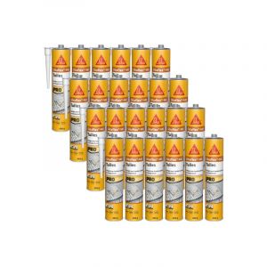 Sika Lot de 24 colles souple pour tuiles flex 145 - 490g - Terre cuite