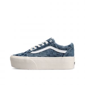 Vans Chaussures Woven Old Skool Stackform ((woven) Demin/multi) Femme Bleu, Taille 39