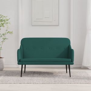 VidaXL Banc Vert foncé 110x76x80 cm Tissu