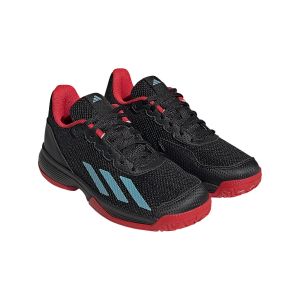 Image de Adidas ENFANTS Courtflash K Noir Rouge Junior Hp9717