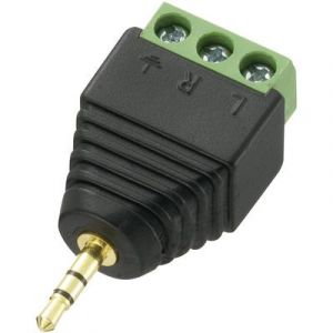 Tru Components Jack 2.5 mm Fiche m&acirc;le droite LT-PJ-2.5 737601 Nombre de p&ocirc;les: 3 st&eacute;r&eacute;o noir 1 pc(s)