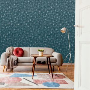 Lutèce Papier peint expansé ESSENTIELS pétale bleu