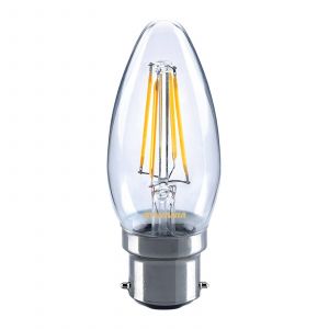 Sylvania Ampoule LED flamme B22 4,5 W 827, transparent