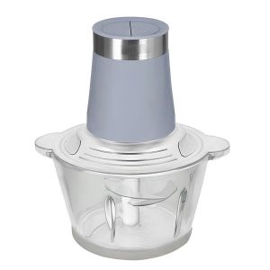 Avizar Hachoir &Eacute;lectrique 200w 2 Litres 2 Vitesses Avec Bol En Verre Gris