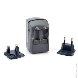 Nx Chargeur pour 2 batteries CR123 (prise EU+UK)