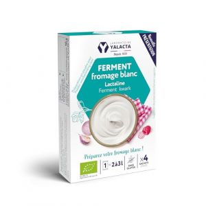 Yalacta Fermenti Bio per Formaggio Bianco Fatto in Casa 4 Bustine