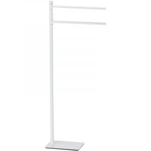 Gedy Trilly Porte-Serviettes sur Pied Blanc Mat