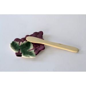 Astuceo Pose plat design grappe de raisin - Lot de 2 - Violet