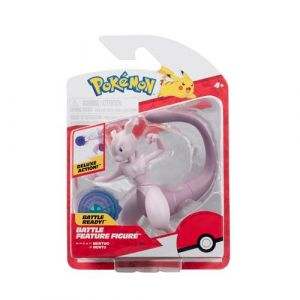 Jazwares Pokémon PKW3370 Figurine de Battle Feature - Mewtu - Figurines articulées Officielles - 11,5 cm