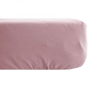 Linnea Drap housse uni percale de coton MANOIR Bonnet de 35 cm 140x200 cm
