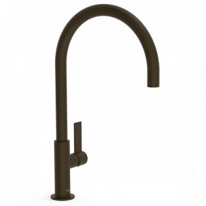 Robinet mitigeur pour lavabo avec bec haut de 418 mm fabriqué en laiton avec finition noir bronze Project TRES