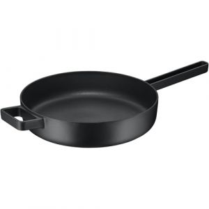 WMF Flavour Sauteuse en fonte &eacute;maill&eacute;e &agrave; bord haut Passe au four &agrave; induction Noir 28 cm