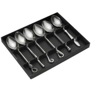 Image de Jean Dubost 96013 - 6 cuillères de table en inox