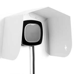 Couverture pour chargeur de voiture électrique auvent protecteur kit de protection structure dombrage 1 Blanc.
