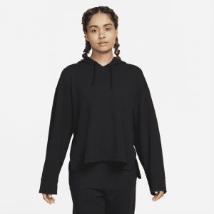 Image de Nike Sweat à capuche en tissu Fleece Yoga Dri-FIT pour Femme - Noir - Taille XS - Female