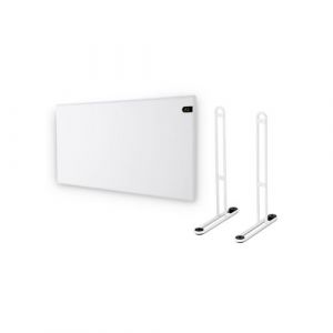 Pack ADAX Radiateur électrique blanc 600 W 589x370x90mm Neo Basic NP06 KDT Pieds pour radiateur P blancs 195x290mm Blanc