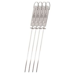 Favex 971.3008 - 4 brochettes ustensiles pour barbecue et plancha