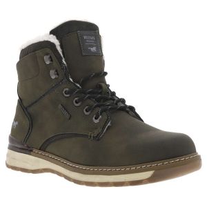 Mustang Bottines Homme 4141-604, Pointure:44 EU, La Couleur:Vert