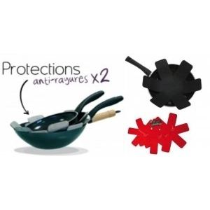 Saveur & Dégustation 2 protections anti-rayure à casserole