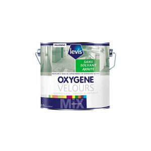 Levi's OXYGENE VELOURS BLANC 5L Peinture 0% de solvant ajouté d'aspect velours pour murs intérieurs