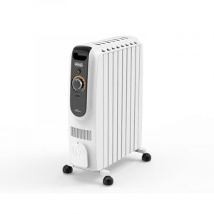 Delonghi Radiateur Électrique 1500W compact avec thermostat programmable et roues Smart Set