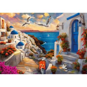 KS Games Puzzle 500 pièces : Santorin