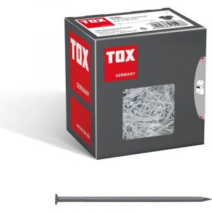 Tox Tiges métalliques Nails 2,2x55 mm à tête fraisée pour des assemblages simples de bois et des surfaces planes, utilisation universelle à l'intérieur et à l'extérieur, 400 g, 063100107