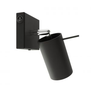 Sollux SL.1049 - Spot mural RING 1xGU10/40W/230V noir