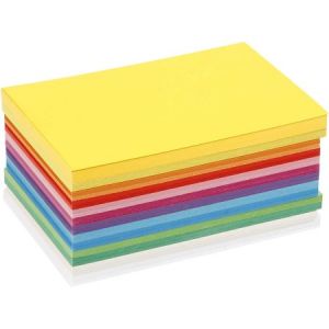 Creotime Carte Colortime Happy, A6 10,5x15 cm, Couleurs assorties, 120 flles assort.