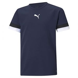 Puma TeamRISE Jersey Jr, T-shirt, Bleu, Taille 14Ans/L/164