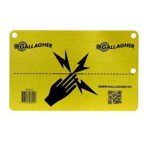 Gallagher Panneau de signalisation - Attention clôture électrique aluminium