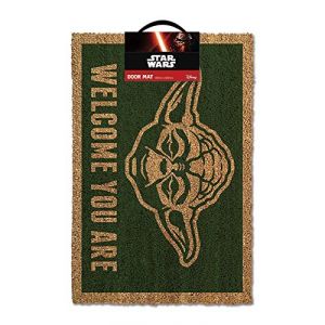Pyramid Posters Star Wars Yoda Door Mat Paillasson, PVC, Multicolore, 80 x 150 cm
