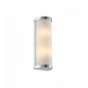 Endon Plafonnier Ice, chrome et verre opale