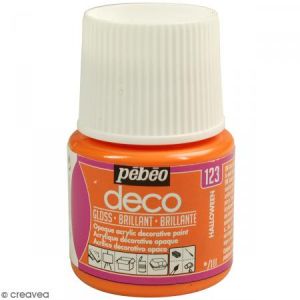 Pebeo Peinture P.BO Déco 45 ml - brillant - Orange Halloween